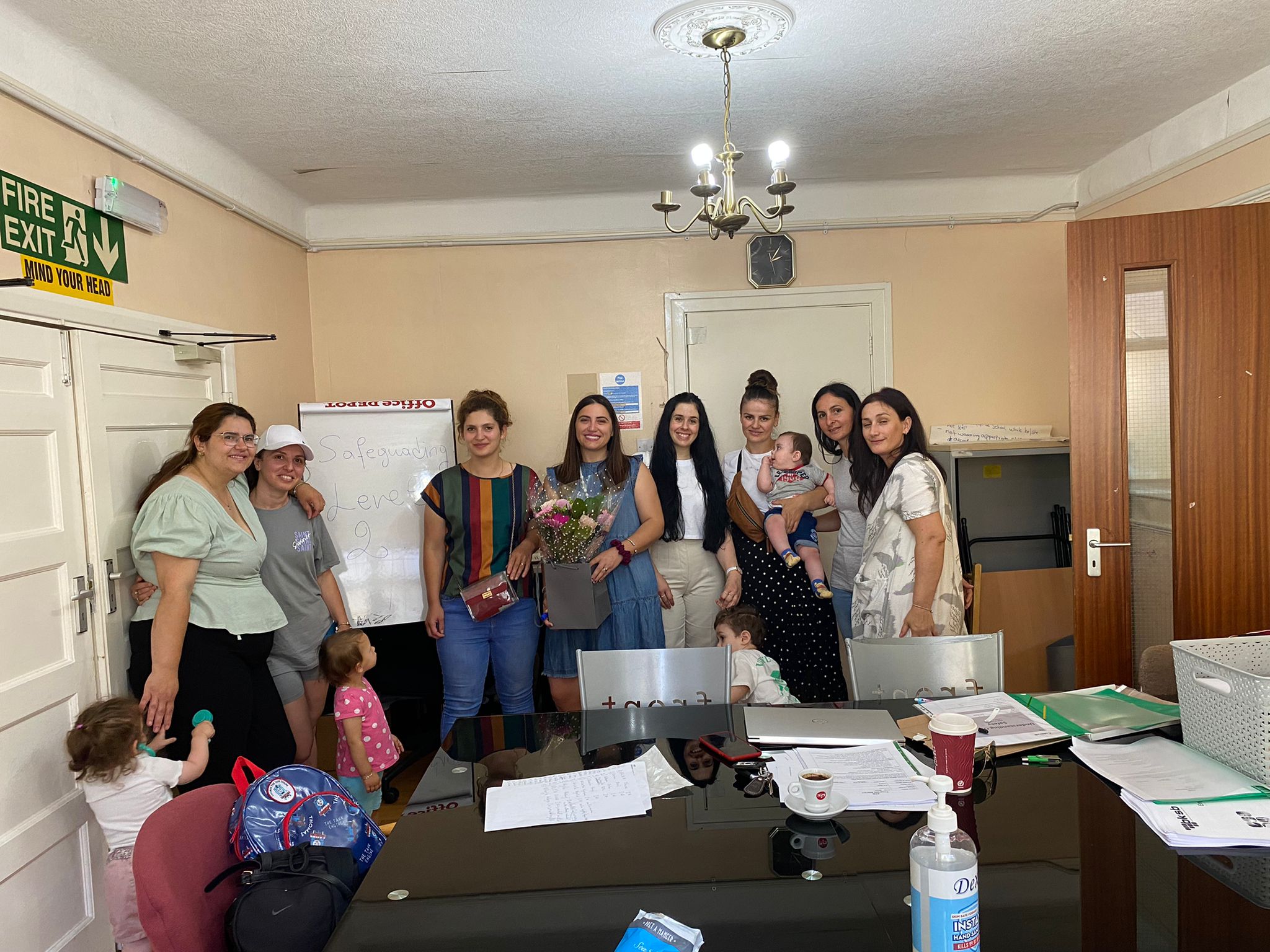 Women's training session